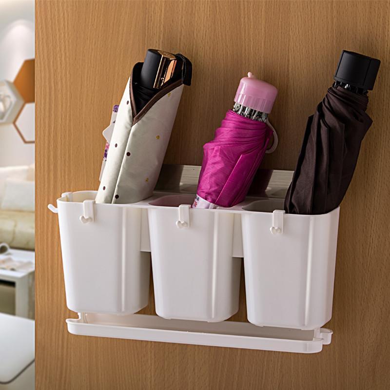 双庆雨伞架后雨伞收纳架家用创意雨伞置物架壁挂后雨伞收纳桶