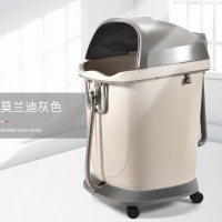 纳丽雅(Naliya)泡脚桶高深桶全自动加热恒温足浴盆洗脚盆电动按摩吴昕同 [莫兰迪灰][高深桶+电动按摩+防漏电开关]