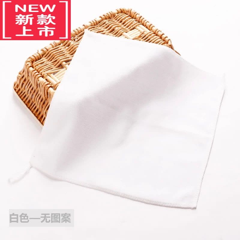 可莉允[五十条装]幼儿园小毛巾儿童方巾手帕擦手巾带挂绳吸水四方脸巾图片