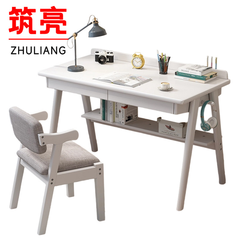 筑亮 实木电脑桌 Y51 套高清大图