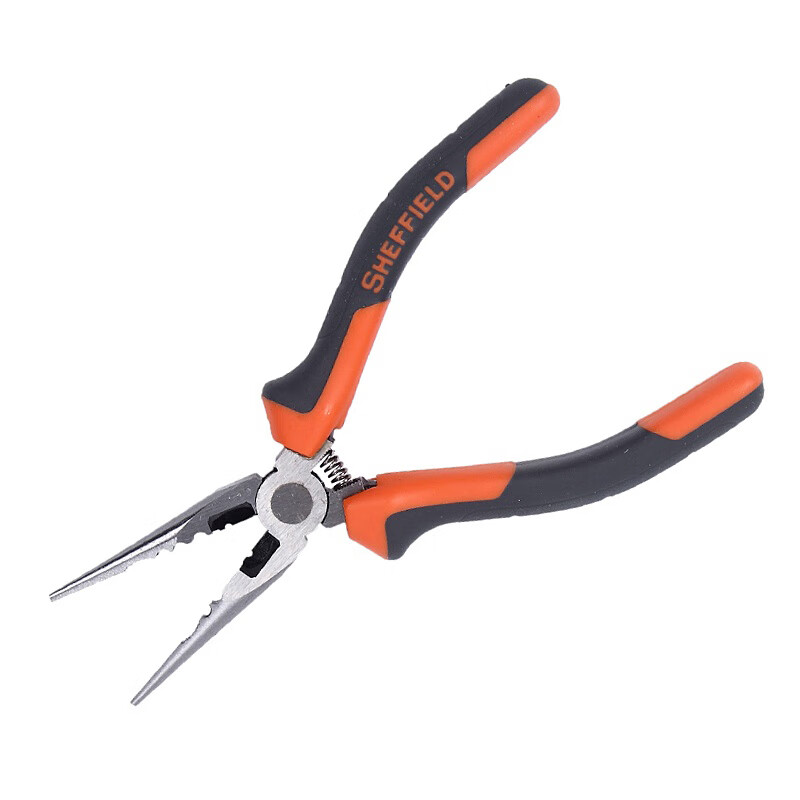 钢盾 SHEFFIELD S045016 双色柄多用尖嘴钳6"【家用】