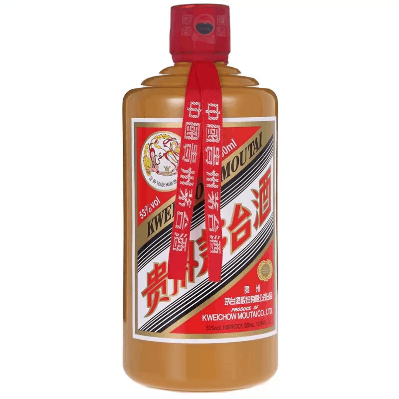 6本　貴州茅台酒 茶色瓶　 茅台酒 53% 500ml未開栓(3） 贵州茅台酒53度茅台礼宾酒酱色茅台500ml 酱香型白酒送识别器酒滴