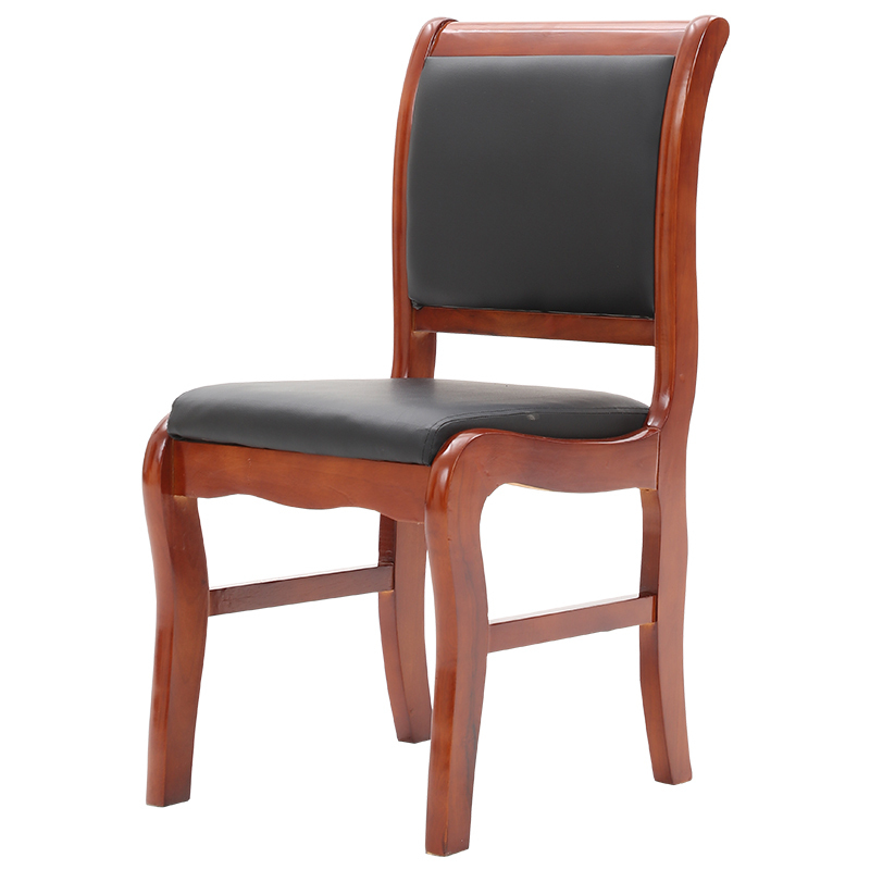 易企采橡木办公会议椅实木办公椅会议厅椅子棋牌室麻将椅将军椅中式