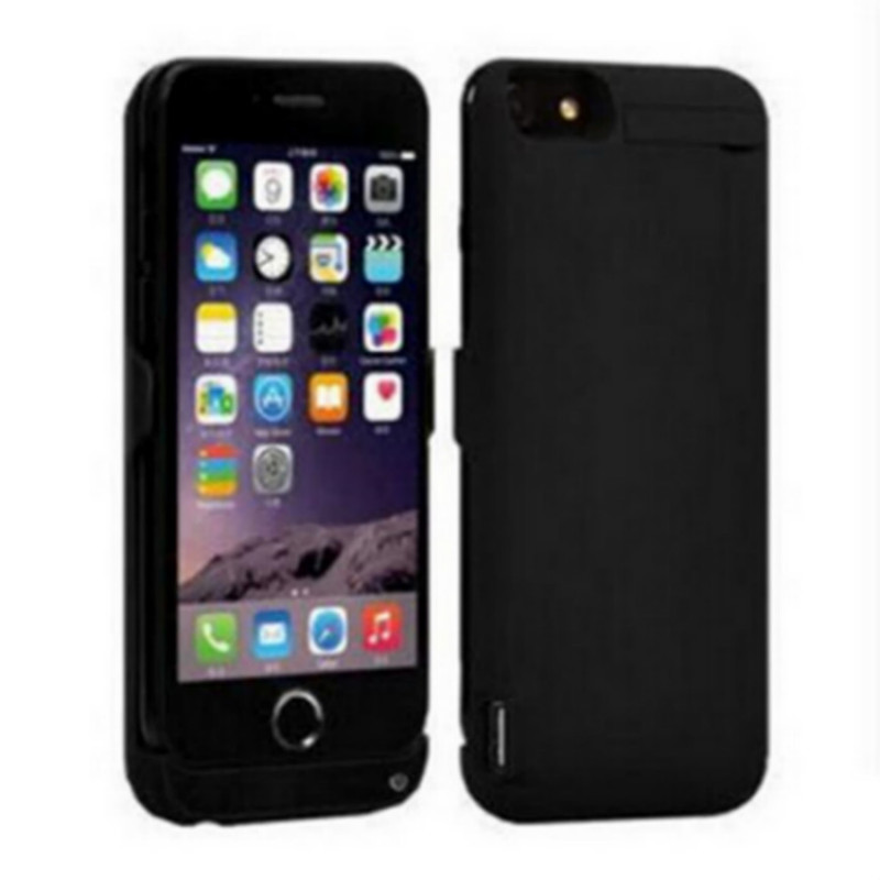 苹果（Apple）iPhone6S/6/7/8 4.7寸塑料充电宝背夹移动充电源苹聚合物锂离子电芯果5500毫安 亮黑色