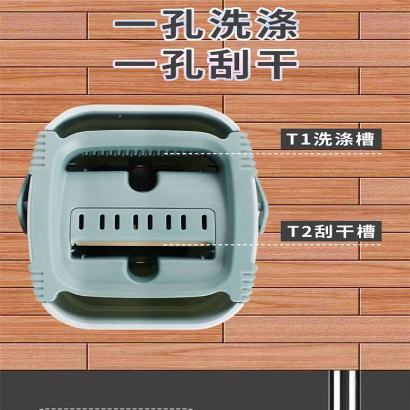 百货免手洗拖把家用刮刮乐拖把懒人拖把桶平板拖把套装图片