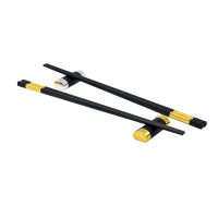 拾画 合金公筷 家用不锈不发霉捞面筷30cm 加长火锅筷2双装SH-6744