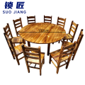 锁匠 餐桌150cm+10椅组
