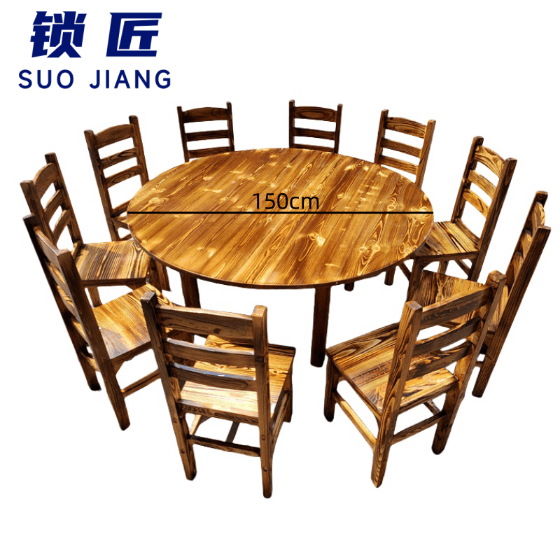 锁匠 餐桌150cm+10椅组图片