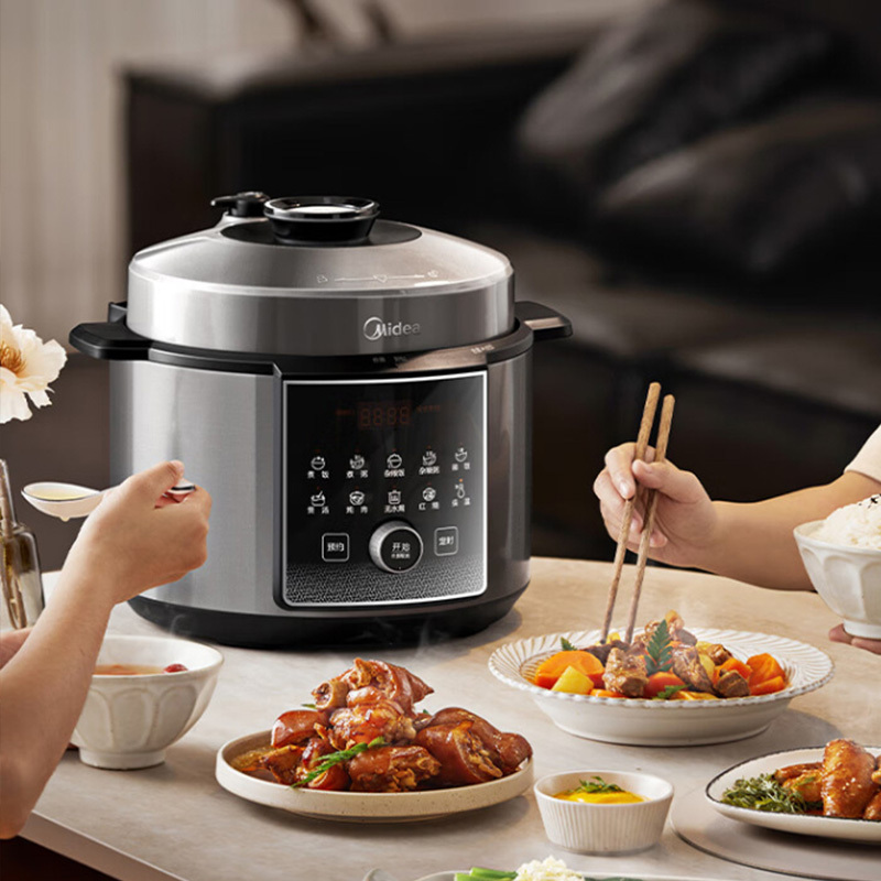 美的电压力锅6L去腥提鲜智能预约MY-E6930G高清大图