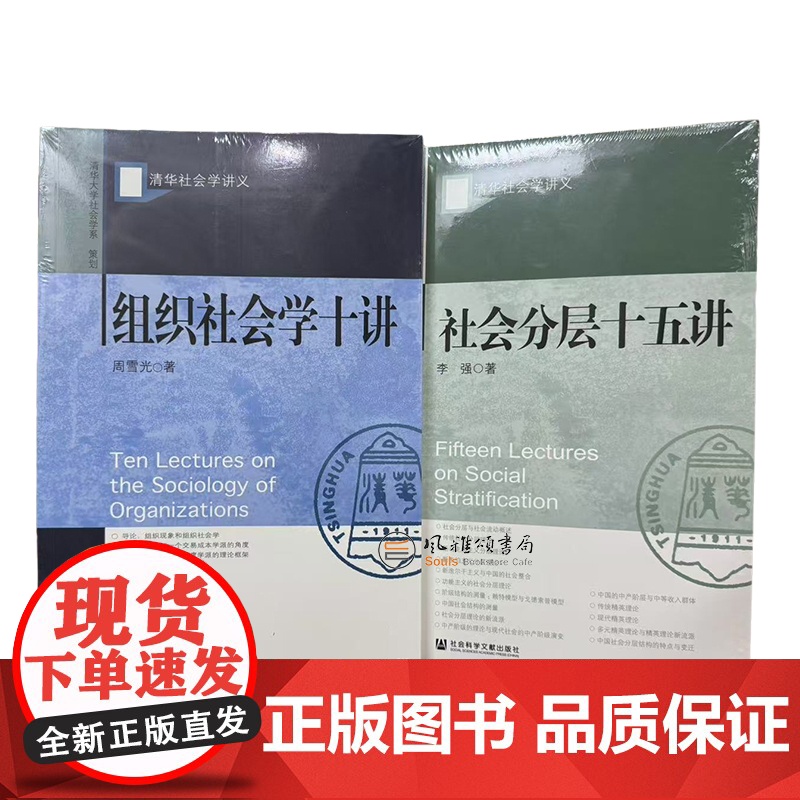 清华社会学讲义(全二册) 组织社会学十讲+社会分层十五讲 社会科学文献出版社 周雪光 李强