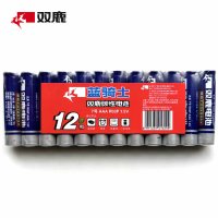 双鹿 蓝骑士碳性电池7号 无汞1.5V 12粒装 卡