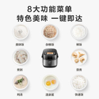 东芝(TOSHIBA)电饭煲 小型智能IH迷你电饭锅2-4人家用多功能可预约2升煮饭锅日本进口备长炭RC-7HMNC