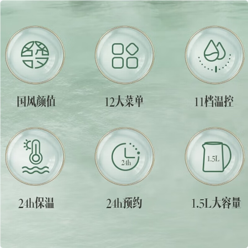 九阳 K15D-WY6123 养生壶煮茶器煮茶壶电水壶热水壶电热水壶迷你玻璃花茶壶煎药壶1.5L养生壶高清大图