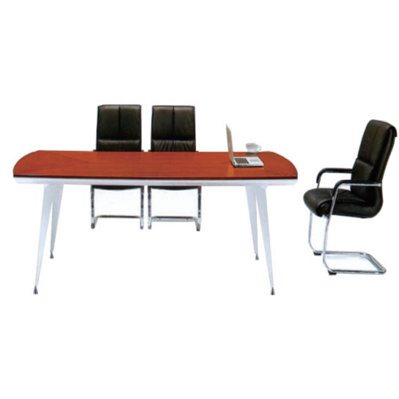 国云家居铁腿会议桌洽谈桌2.4米gy515