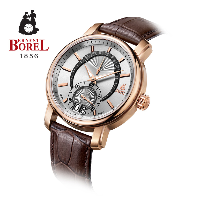 瑞士品牌依波路(ERNEST BOREL)洛奇系列GG5420-2321BR时尚经典男士石英表手表
