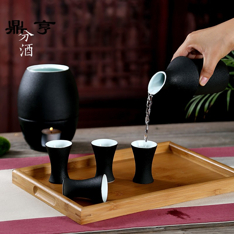 鼎亨日式温酒器 烫酒壶家用陶瓷煮酒器 清酒酒具黄酒热酒烧酒器暖