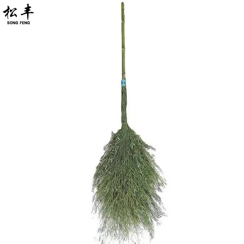 松丰(SONG FENG)大号环卫大竹子扫把竹扫帚大扫把户外家用扫帚联竹扫把236cm*80cm把高清大图