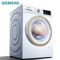 【企业价】西门子(SIEMENS) 洗衣机滚筒变频8公斤全自动小型家用智能超薄1级能效洗衣服机WM10N1C00W 新品