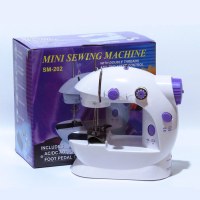 迷你缝纫 202多功能电动缝纫机 带灯+切线刀（英文包装美规插头）