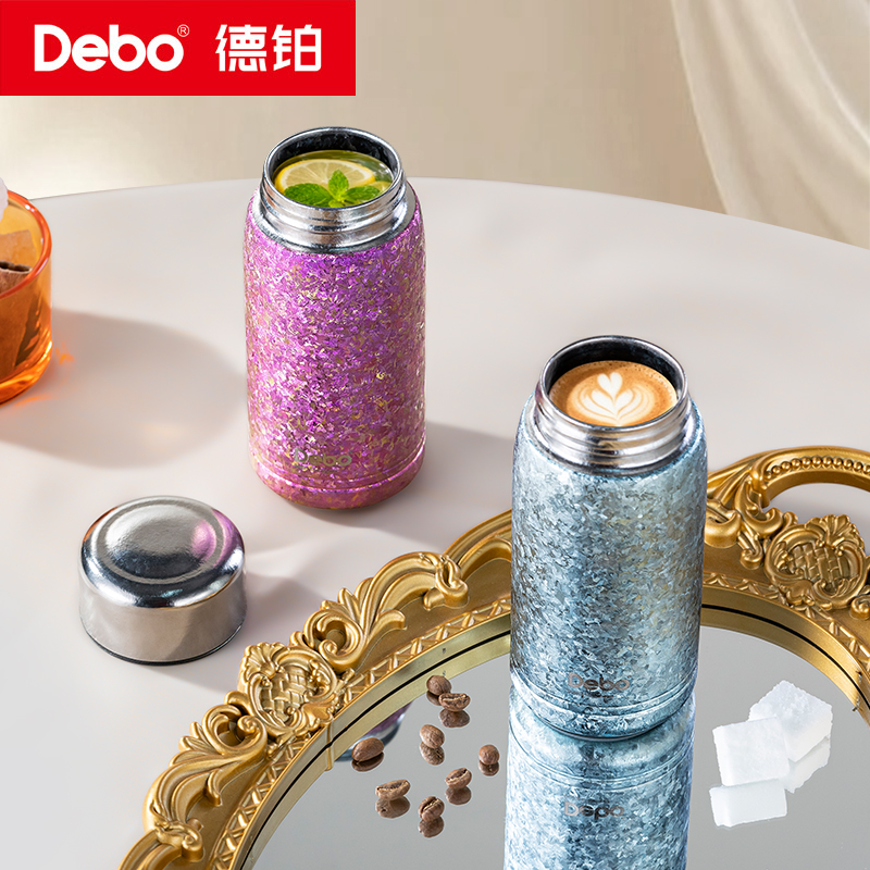 德铂Debo 保温杯纯钛杯99.9%纯钛迷你口袋水杯便携女士高颜值杯子200ml克林特DEP-DS518高清大图