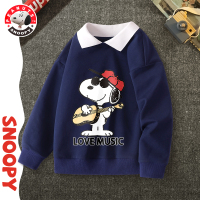 史努比(SNOOPY)童装卫衣男女中大童翻领卫衣WAD
