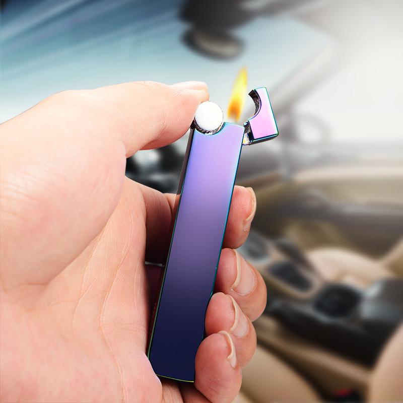 jobon中邦充气打火机男明火砂轮防风超薄创意定制刻字金属点烟器