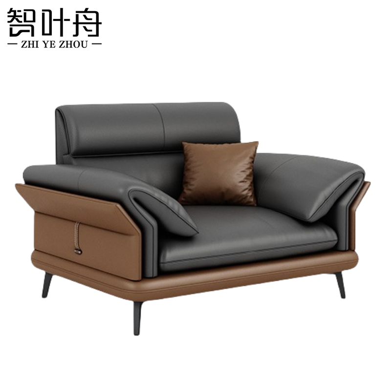 智叶舟沙发单人位1100*900*840mm张高清大图