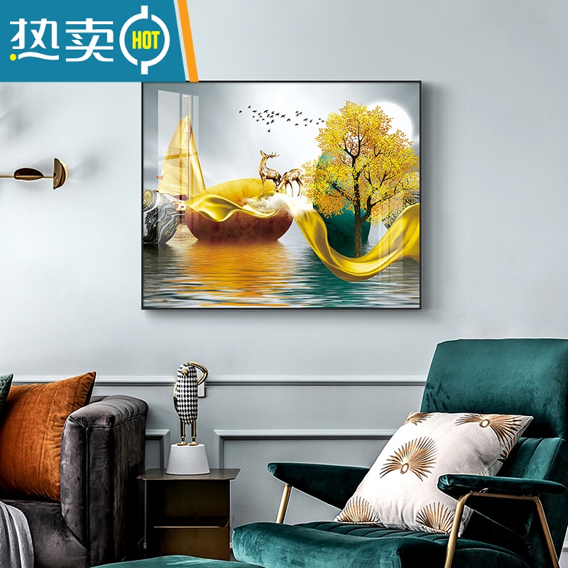 敬平电表箱装饰画现代简约配电箱轻奢挂画免打孔遮挡北欧客厅电闸箱画高清大图