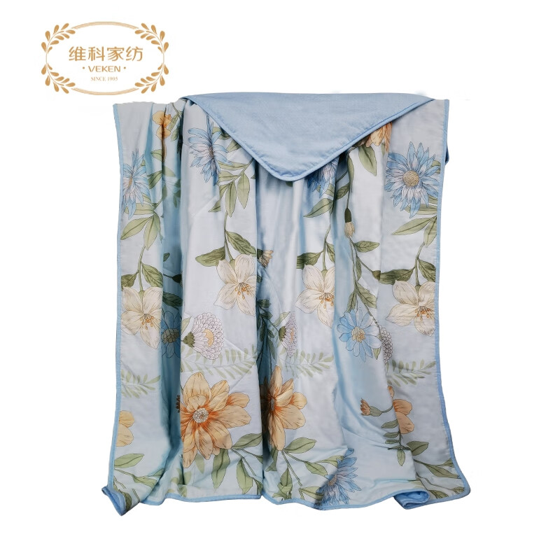 维科-扶苏抑菌全棉夏凉被(蓝色)200*230cm高清大图