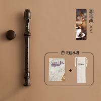 天鹅(Tian E)竖笛8孔6孔儿童学生成人初学者练习初学高音八孔六孔笛子乐器 6孔竖笛棕色