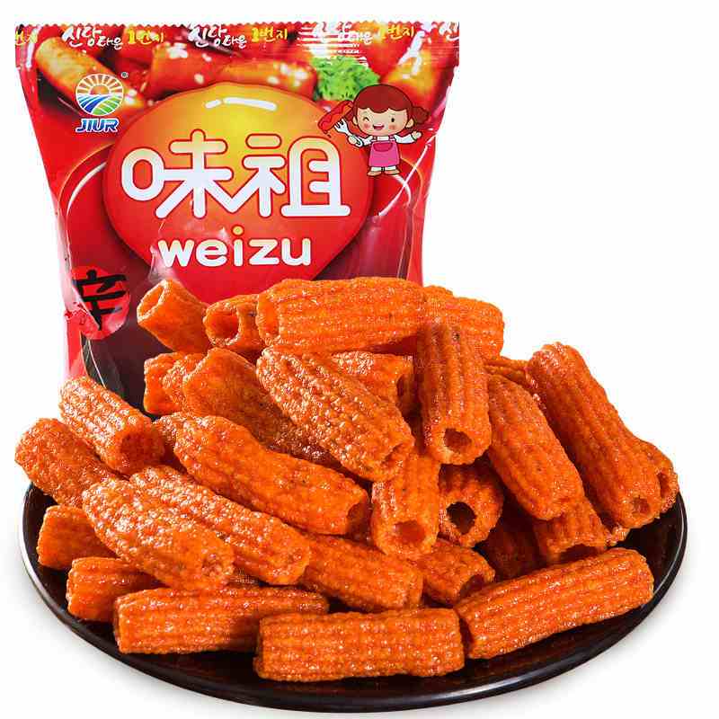 九日牌炒年糕条甜辣味(红)100g/袋