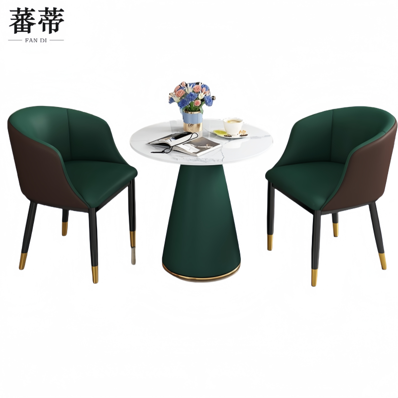 蕃蒂 休闲桌80CM单桌二椅 套高清大图