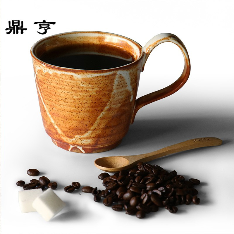 鼎亨手工粗陶咖啡杯个性茶杯马克杯下午茶杯日式手冲咖啡杯水杯子