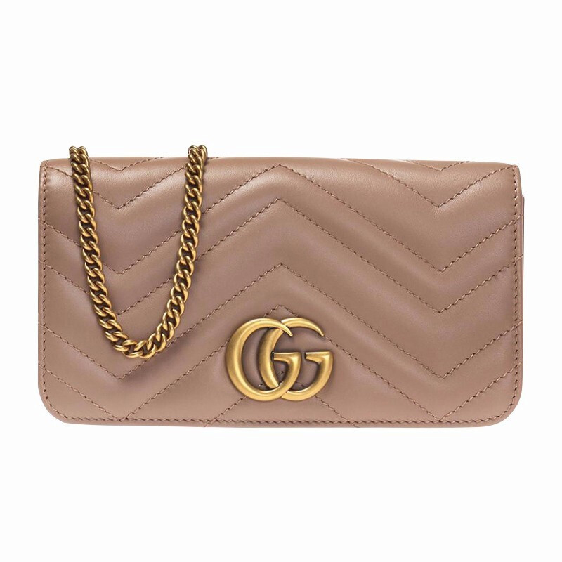 [海外直邮]GUCCI 古驰 女包 牛皮 裸色迷你链条单肩斜挎包488426 DSVRT 5729