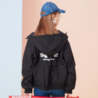 【2件2.5折价：44.8】美特斯·邦威米奇风衣女小个子短外套韩版潮春新款商场同款