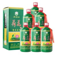贵州茅台镇 酱闯名洲荷花酒 53度酱香型白酒500*6瓶整箱装
