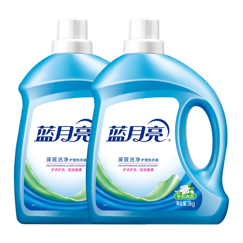 蓝月亮洗衣液套装3kg*2瓶深层清洁茉莉香80002292
