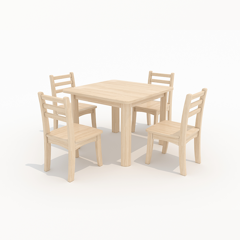 儿童桌子宝宝学习桌绘画游戏桌幼儿园实木课桌椅蒙氏教具早教中心