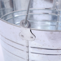 规格[镀锌铁桶15L 10个装]镀锌桶大容量铁皮水桶便携手提家用白铁皮桶