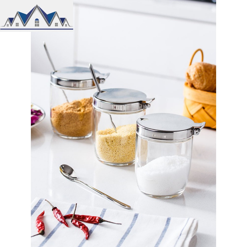 调料盒套装家用调料罐玻璃调味罐盐罐收纳瓶佐料盒调料盒厨房用品 三维工匠收纳盒高清大图