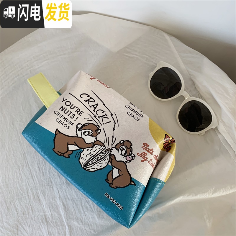 三维工匠旅行化妆包ins风便携网红超火大容量女可爱化妆品盒收纳袋洗漱包收纳包高清大图
