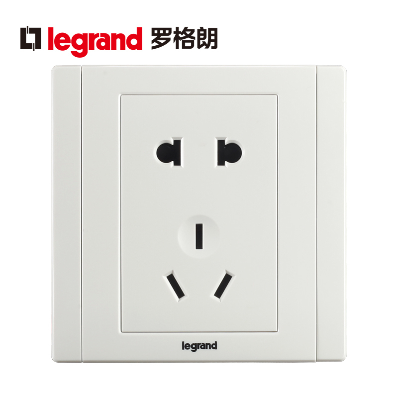 罗格朗(Legrand)开关插座官方旗舰店美涵白色 暗装面板多孔带开关usb五孔插座86型墙壁电源插座
