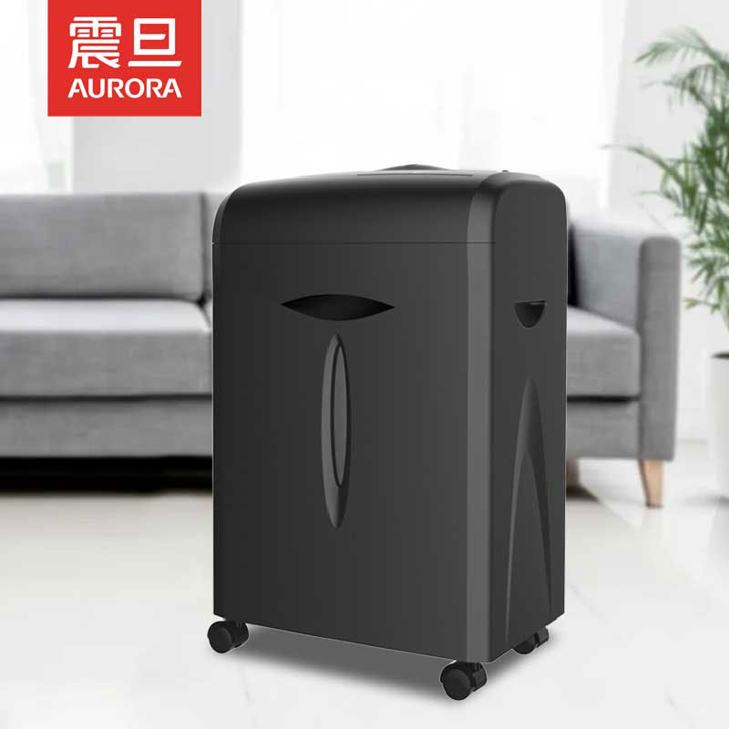 震旦 AS1019CD 3级保密办公商用碎纸机(单次10张 持续5分钟 15L 可碎卡、光盘)高清大图