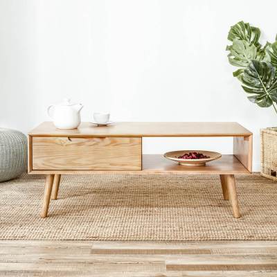 简约全实木茶几