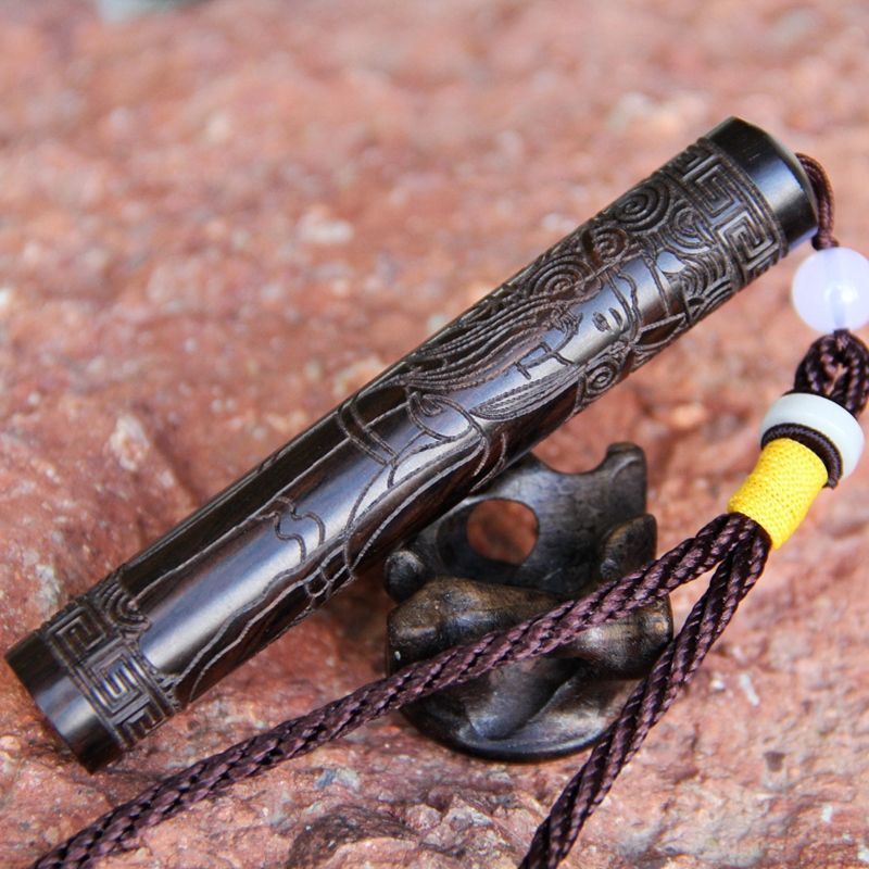 吹气火折子檀木打火机充电防风创意个性usb电子点烟器男士烟具潮挂绳