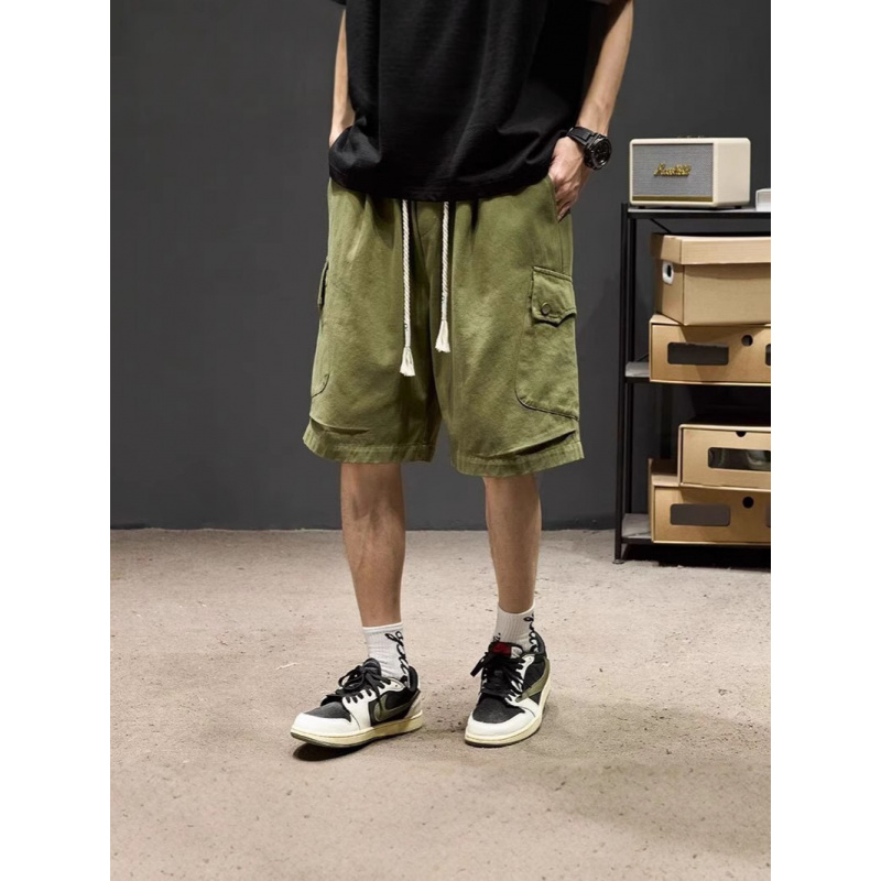 工装短裤男士夏季肥胖大码时尚休闲五分裤子宽松短裤