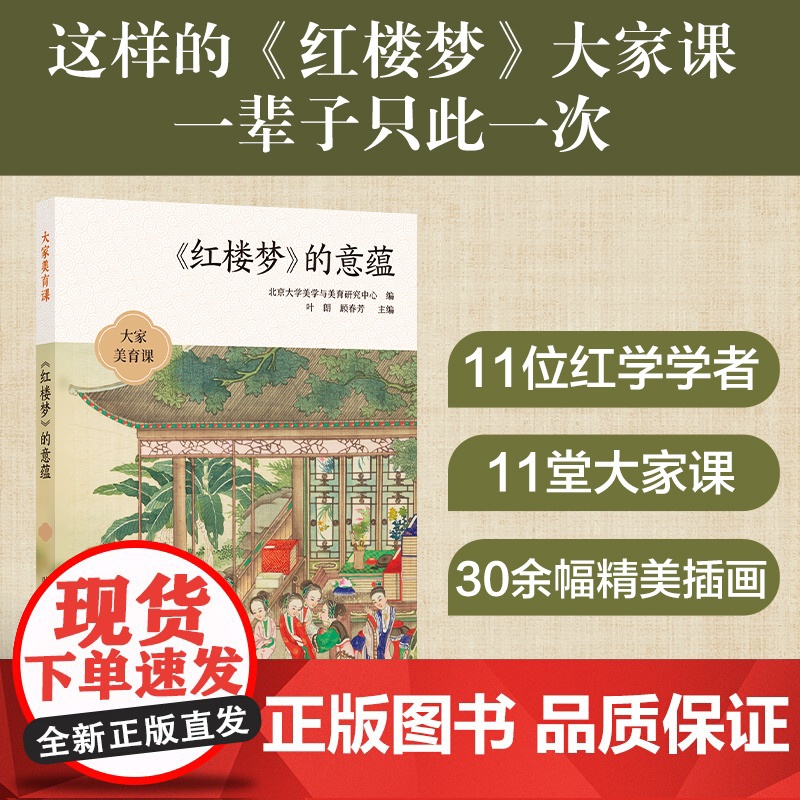 大家美育课:《红楼梦》的意蕴 11位知名学者大师的11堂课 讲透红楼梦方方面面 收录30余幅精美插画 中国文化与艺术经典