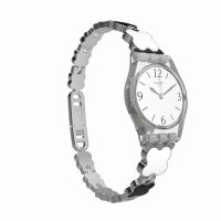 斯沃琪(SWATCH)手表 淑女系列 金属表带 商务 休闲 银色石英女士表LK367G