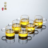 耐高温玻璃茶具茶壶花茶壶泡茶壶304不锈钢漏茶壶功夫茶养生壶 6白色的把杯