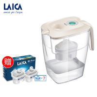 莱卡(LAICA)滤水壶J51EC深蓝色机械显示器意大利进口1壶7芯